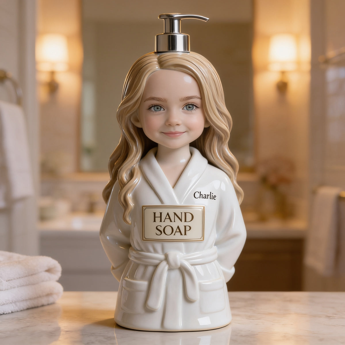 Personalisierter Seifenspender für kleine Mädchen – individuelles Geschenk für das Kinderbad