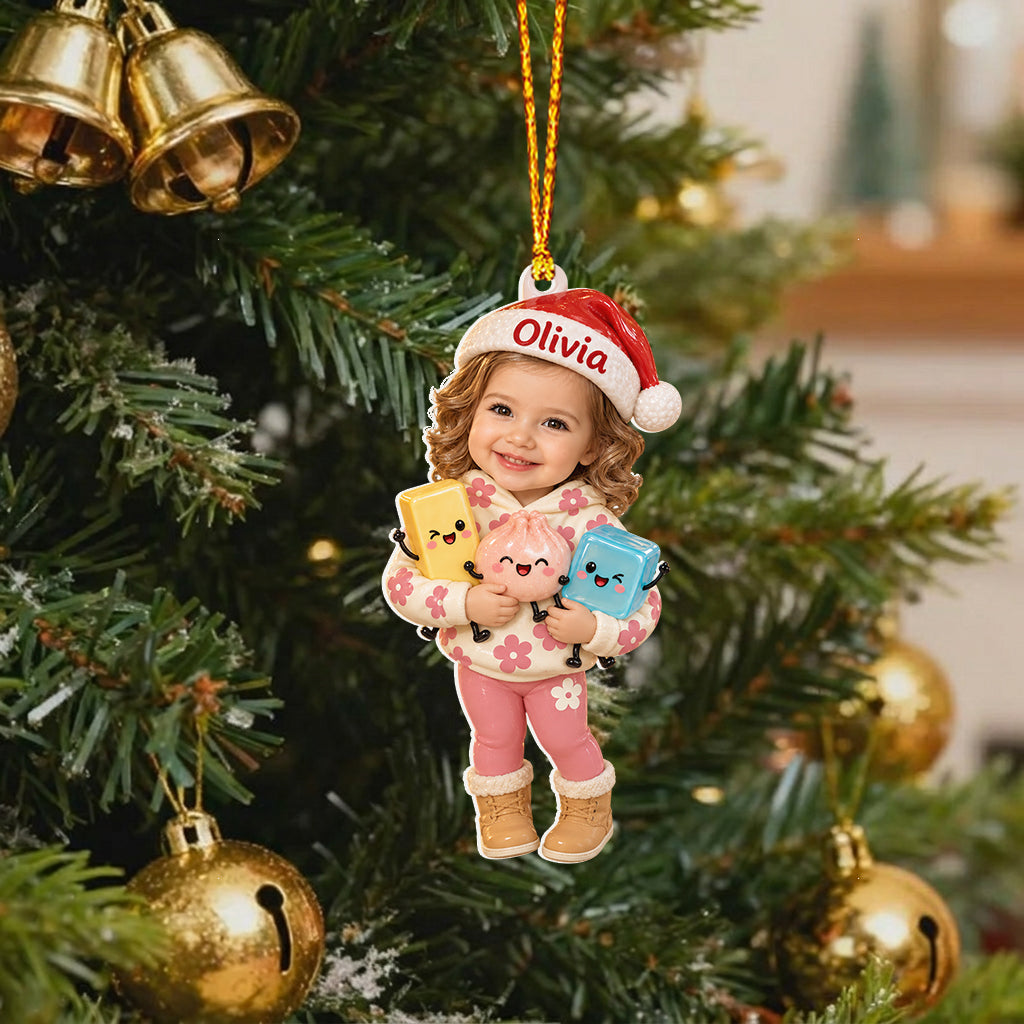 Personalized Christmas Baby Boy 3D Ornament Gift for Kids