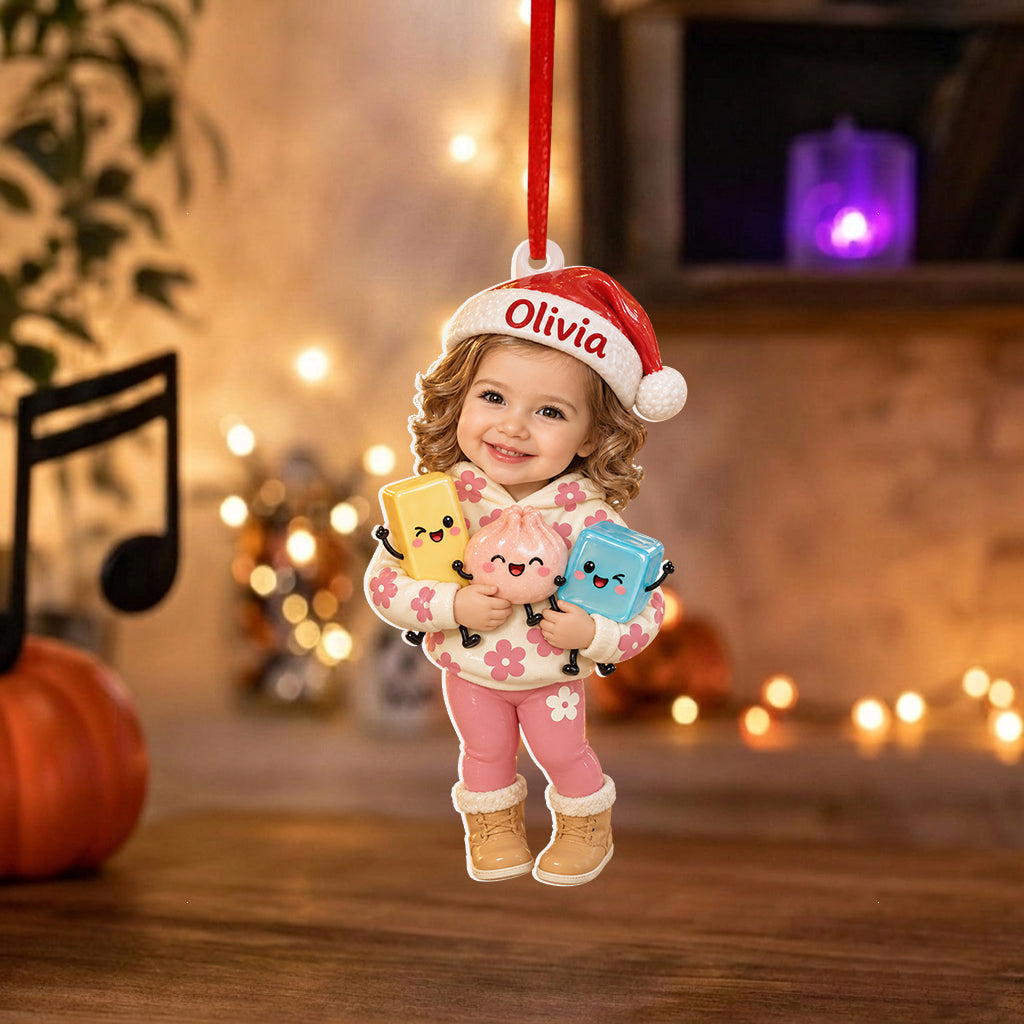 Personalized Christmas Baby Boy 3D Ornament Gift for Kids