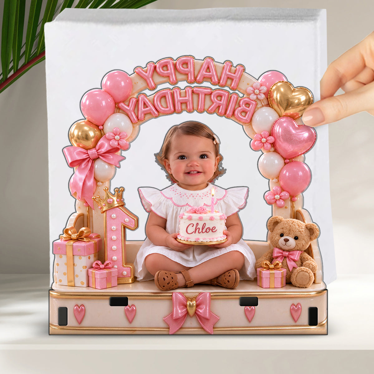 Personalized Birthday Latino Little Boy Napkin Holder Party Table Decor