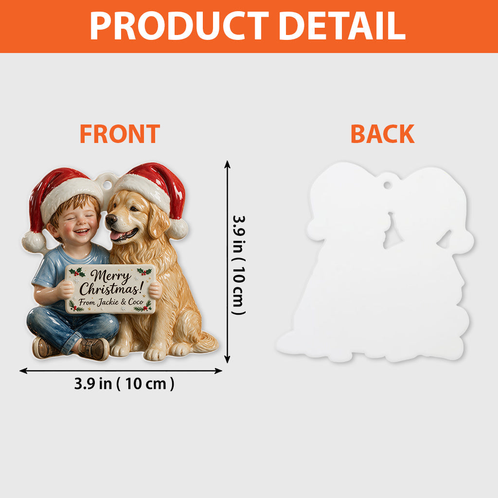 Personalized Christmas Latino Little Boy Premium 3D Resin Ornament Holiday Keepsake Gift