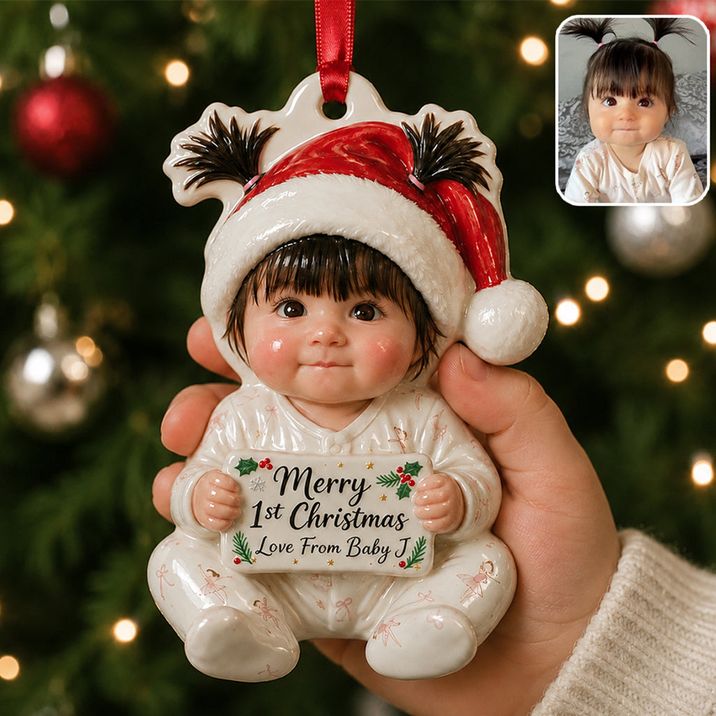 Personalized Christmas Latino Little Boy Premium 3D Resin Ornament Holiday Keepsake Gift