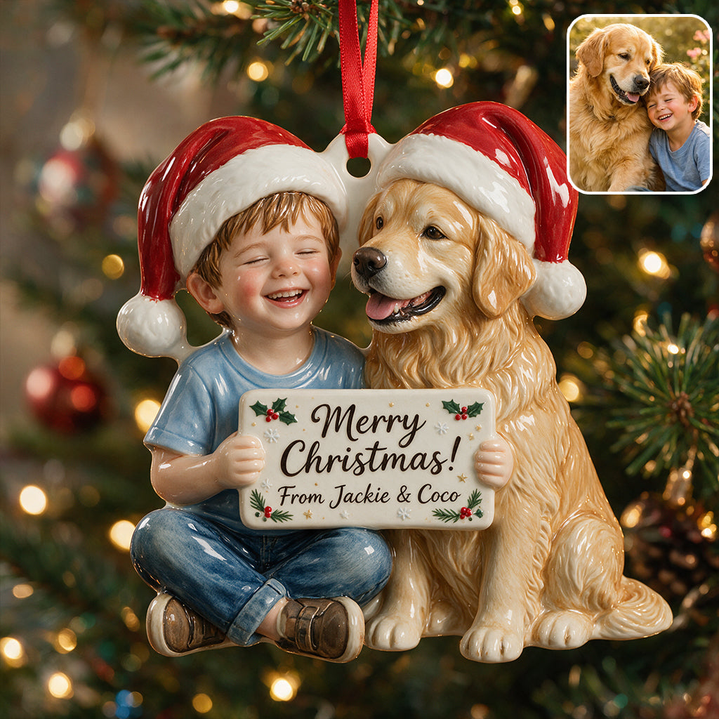 Personalized Christmas Little Girl 3D Ornament, Gift for Daughter Granddaughter Niece