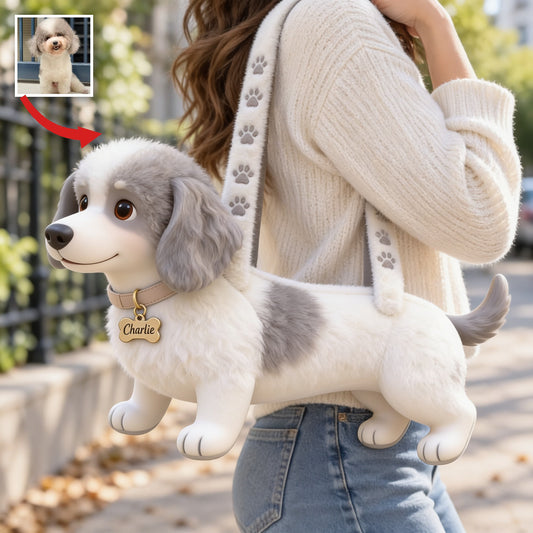 Personalized Adult Curly Fur Poodle Custom Shape Tote Bag Dog Lover Gift