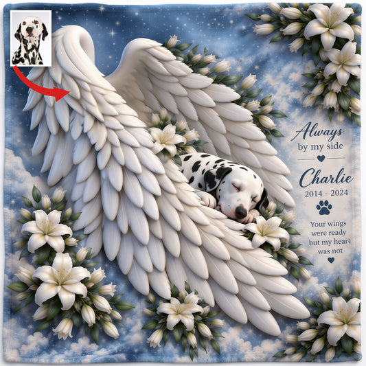 Personalized Memorial Dalmatian Wearable Blanket Pet Keepsake Gift