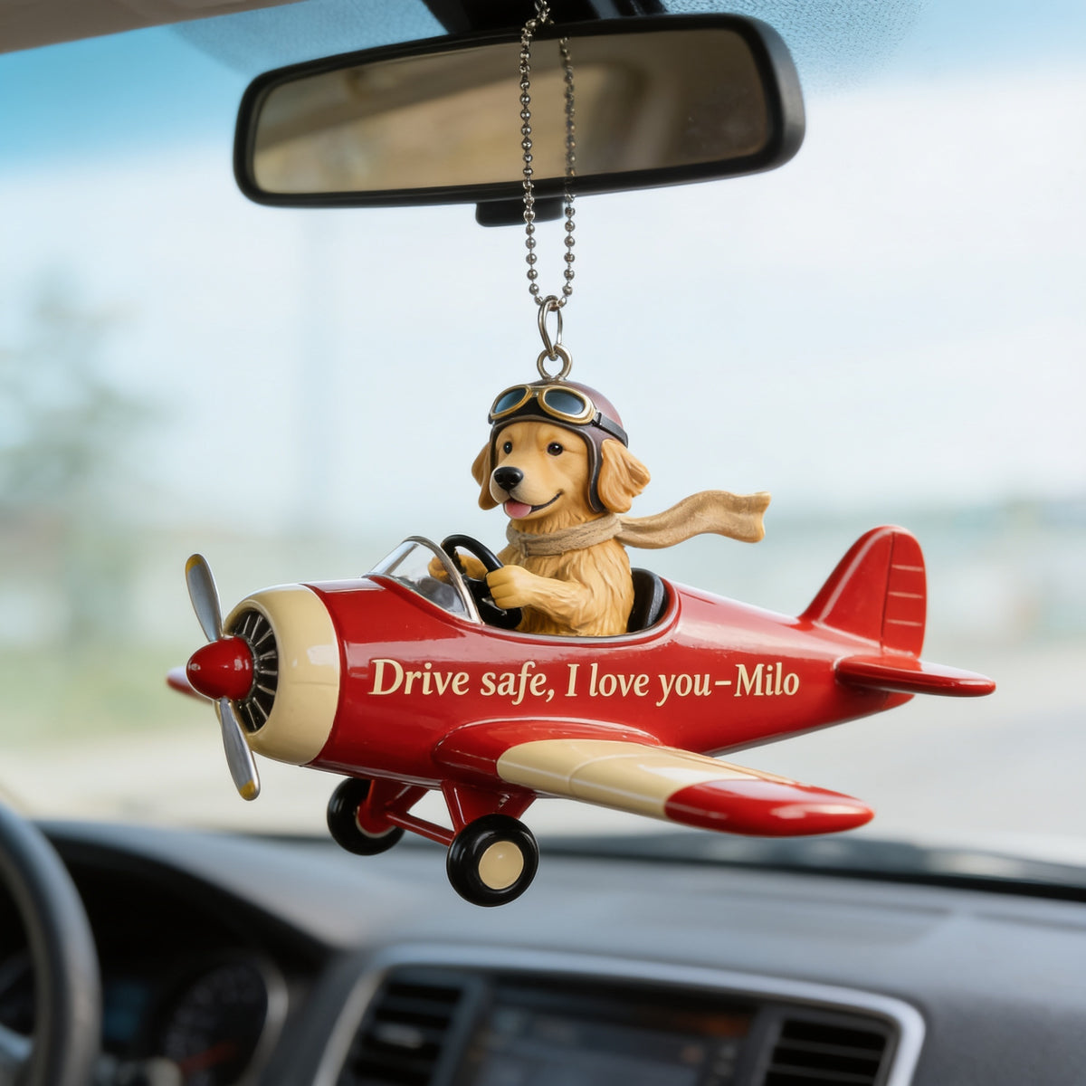Custom Photo Adult Golden Retriever Car Ornament Dog Mom Pet Lover Gift