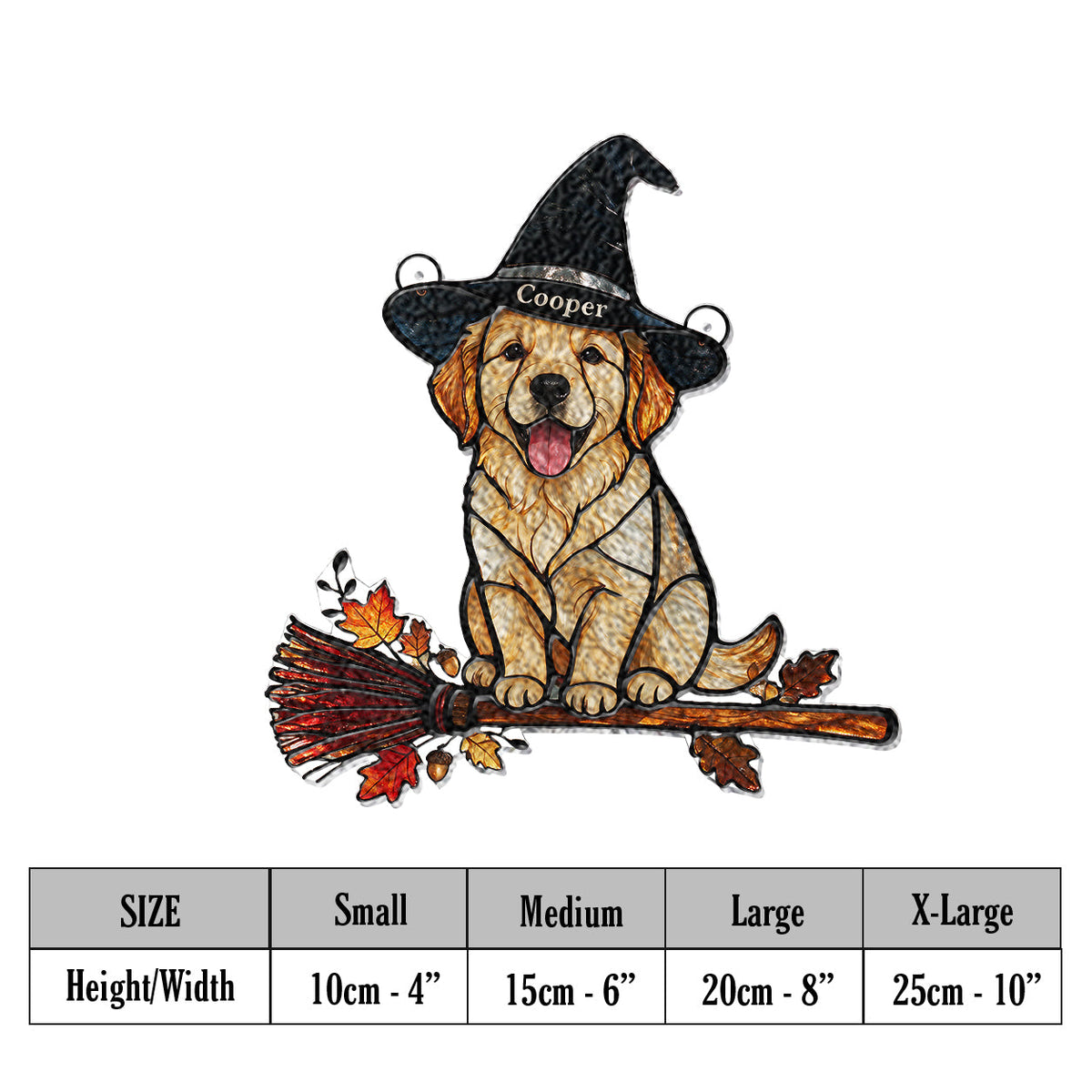 Personalized Halloween Curly Adult Poodle 3D Glass Suncatcher Pet Decor Gift