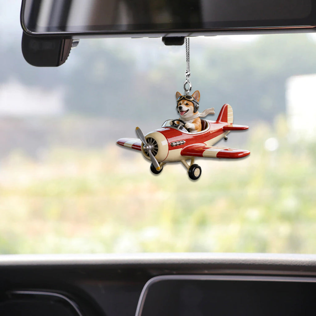 Custom Photo Fawn White Chihuahua Puppy Car Ornament Pet Lover Gift