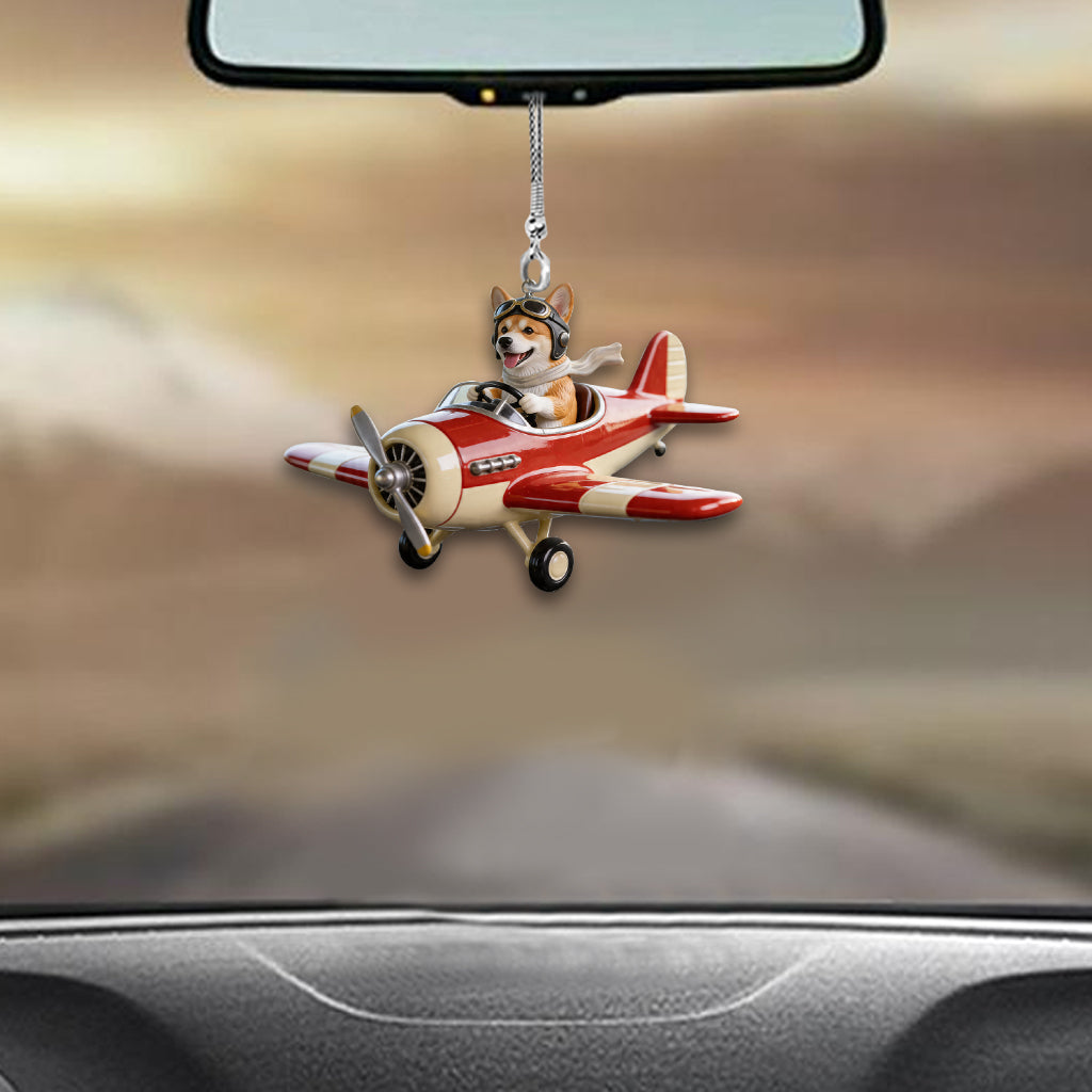 Custom Photo Black and White French Bulldog Car Ornament Dog Lover Gift