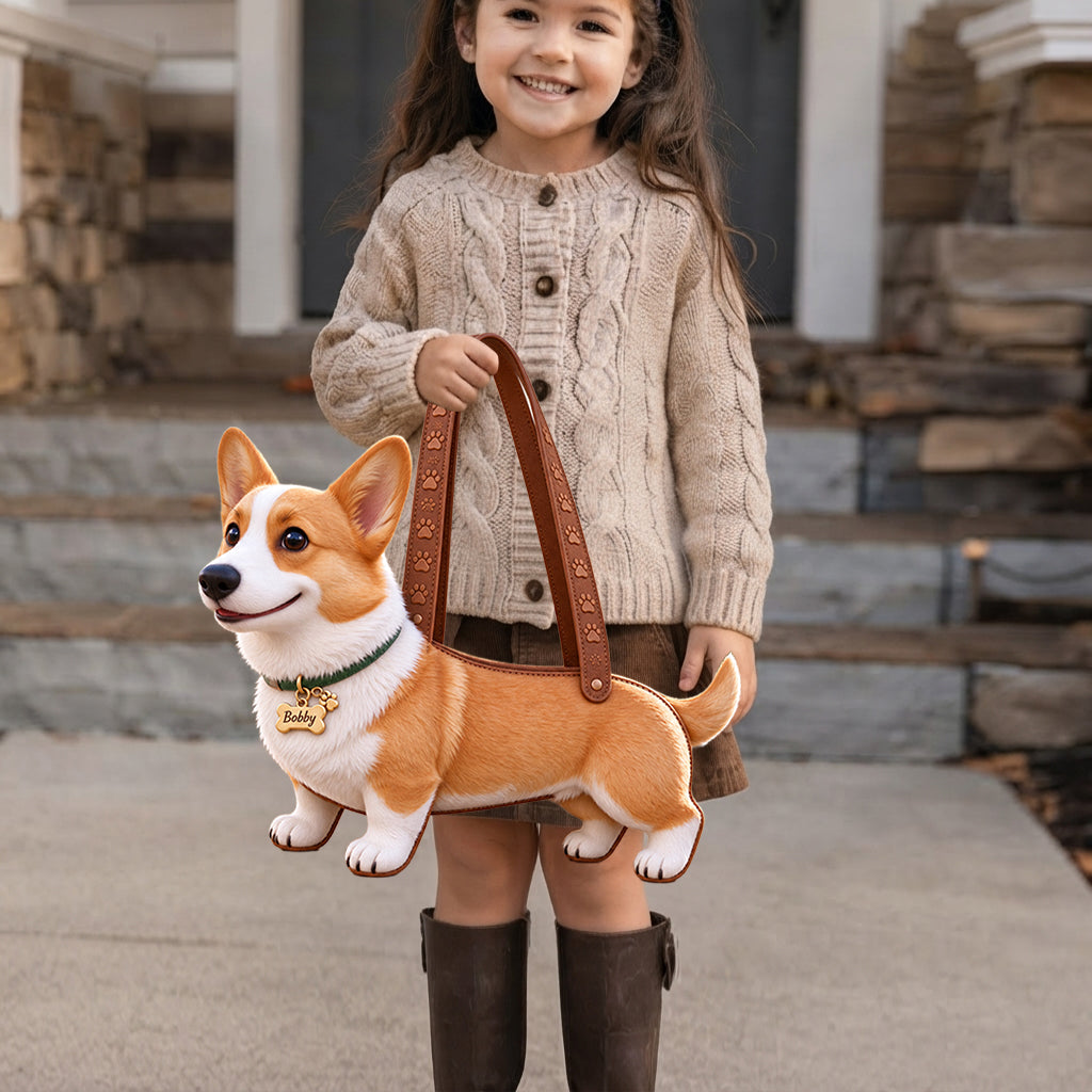Personalized Fawn White Chihuahua Custom Shape Tote Bag Dog Lover Gift
