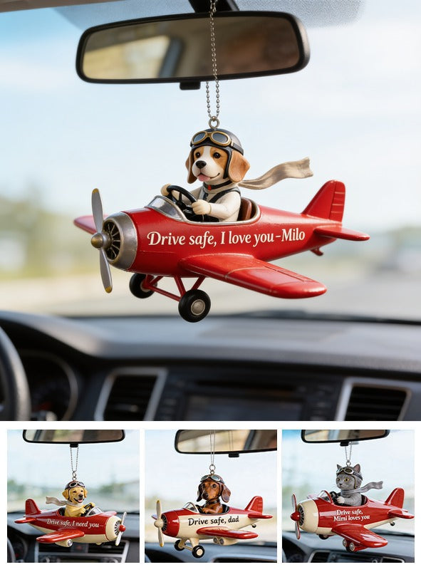 Custom Photo Tricolor Adult Beagle Car Ornament, Dog Lover Gift