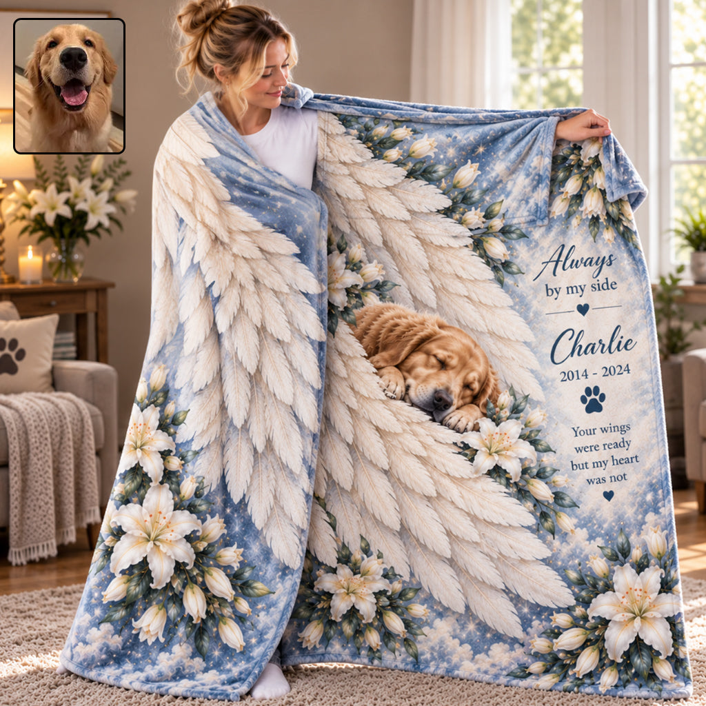 Personalized Fawn Pug Memorial Wearable Blanket 2015-2024 Pet Loss Gift