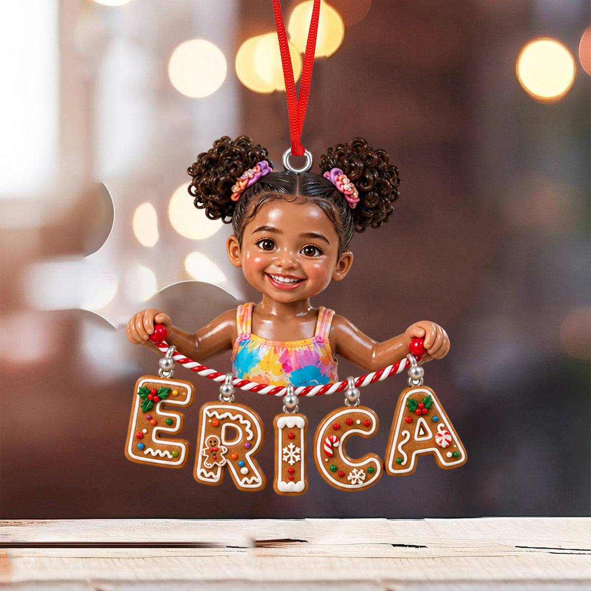 Personalized Christmas Baby Boy Custom Name Acrylic Ornament Gift