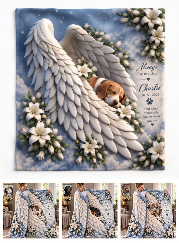 Personalized Adult Tricolor Beagle Memorial Wearable Blanket Pet Loss Gift
