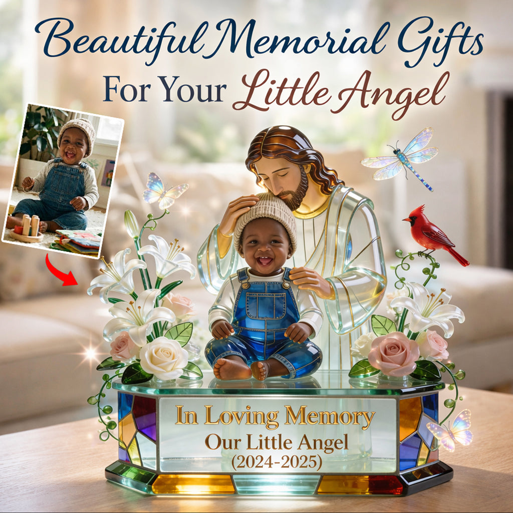 Personalized In Loving Memory Middle-Aged Latino Man Custom Acrylic Plaque Memorial Gift