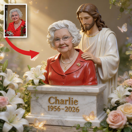Personalized Memorial Older Woman Grandma Custom Shaped Acrylic Plaque