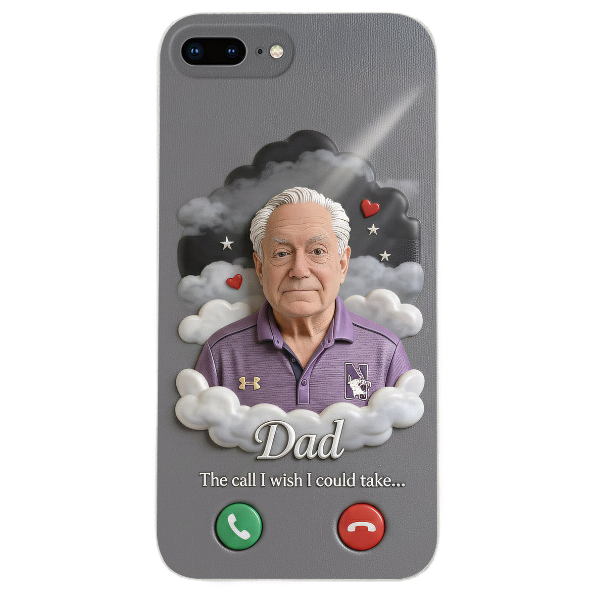 Personalized Latino Little Boy Memorial Leather Phone Case Sympathy Keepsake
