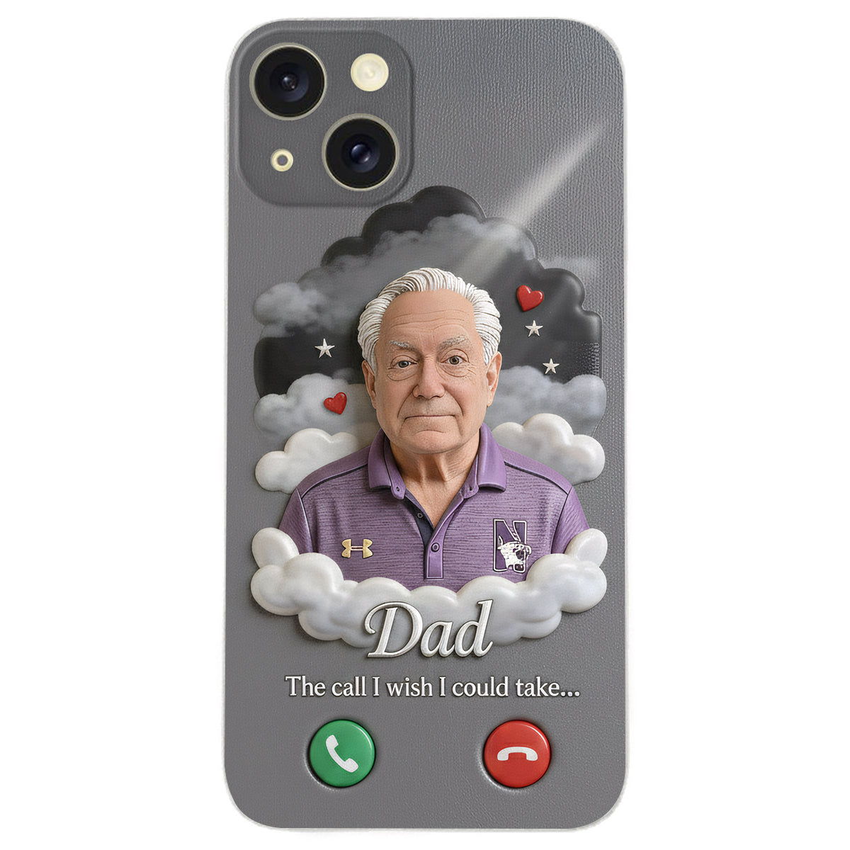Personalized Older Latina Woman Grandma Memorial Leather Phone Case