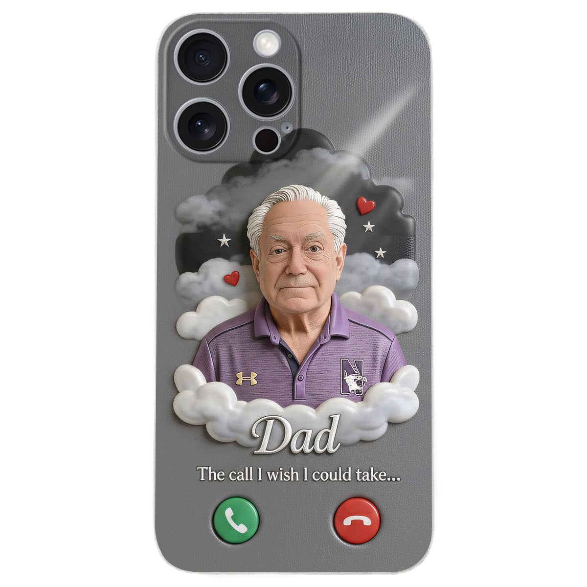 Personalized Older Latina Woman Grandma Memorial Leather Phone Case