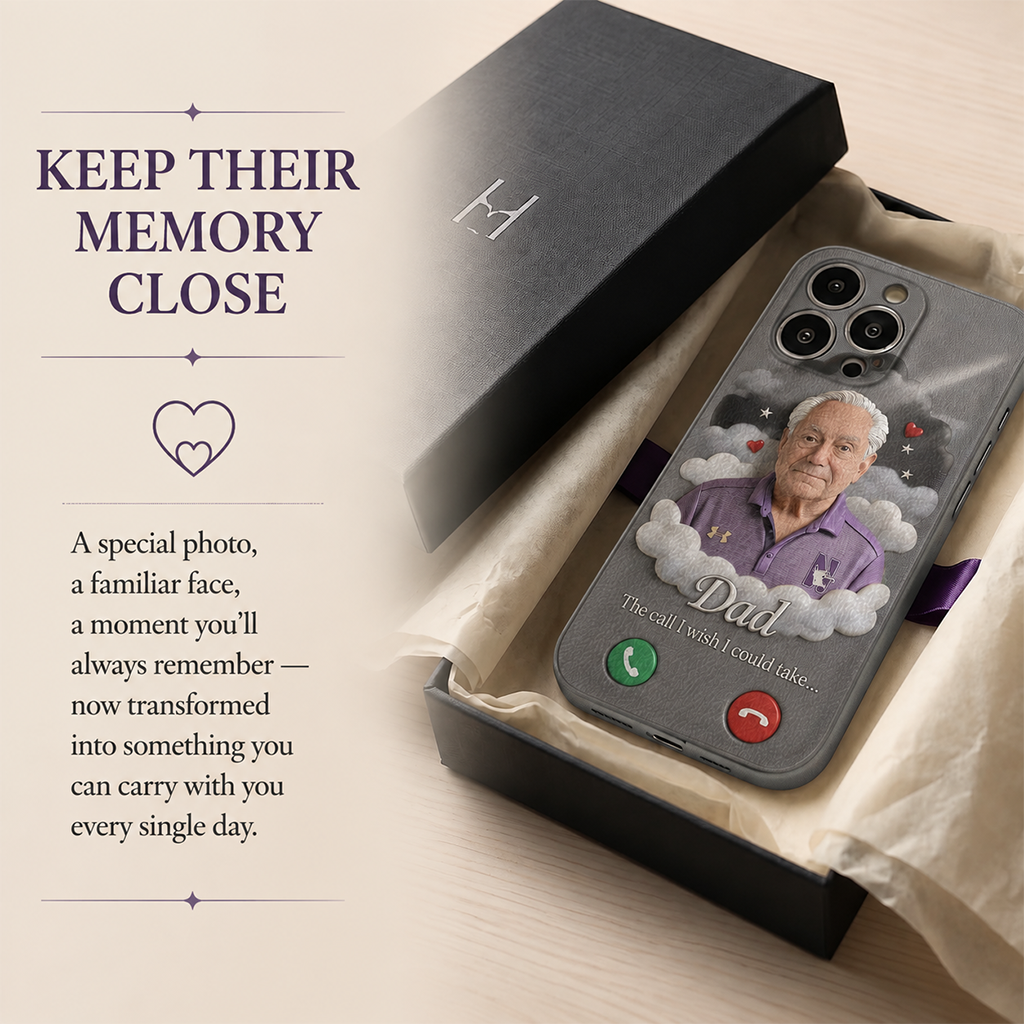 Personalized Middle-Aged Latina Woman Memorial Leather Phone Case Mom Wife Remembrance Gift