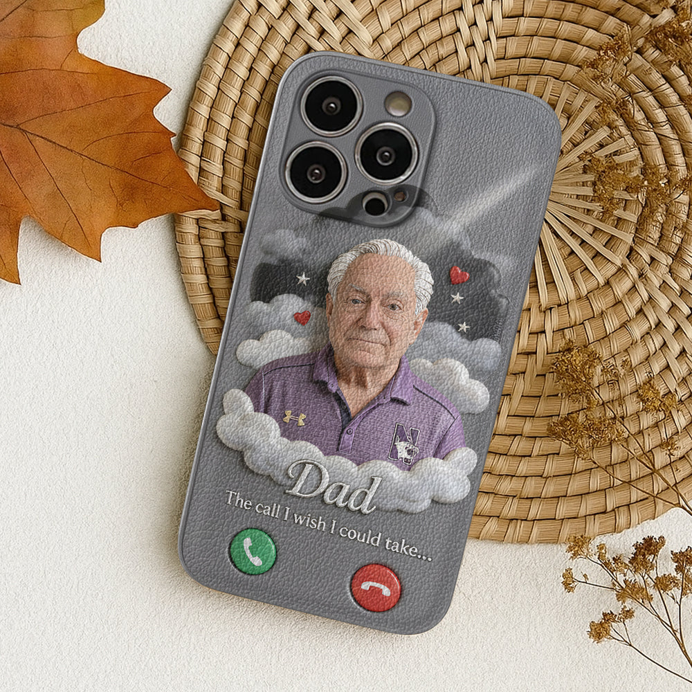Personalized Middle-Aged Latina Woman Memorial Leather Phone Case Mom Wife Remembrance Gift