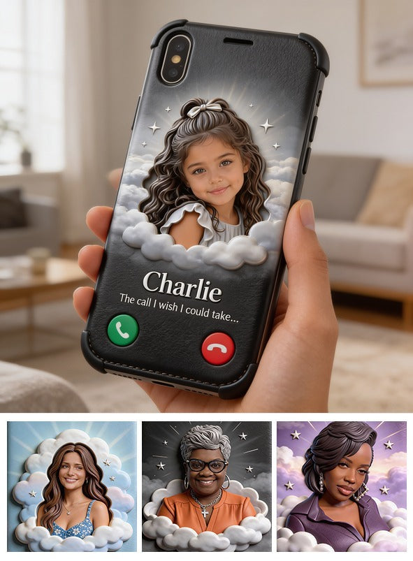 Personalized Latina Little Girl Memorial Leather Phone Case