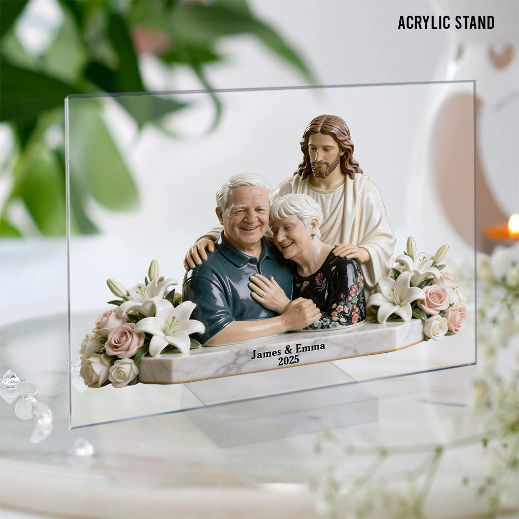 Personalized Memorial Middle-Aged Woman Custom Shaped Acrylic Plaque