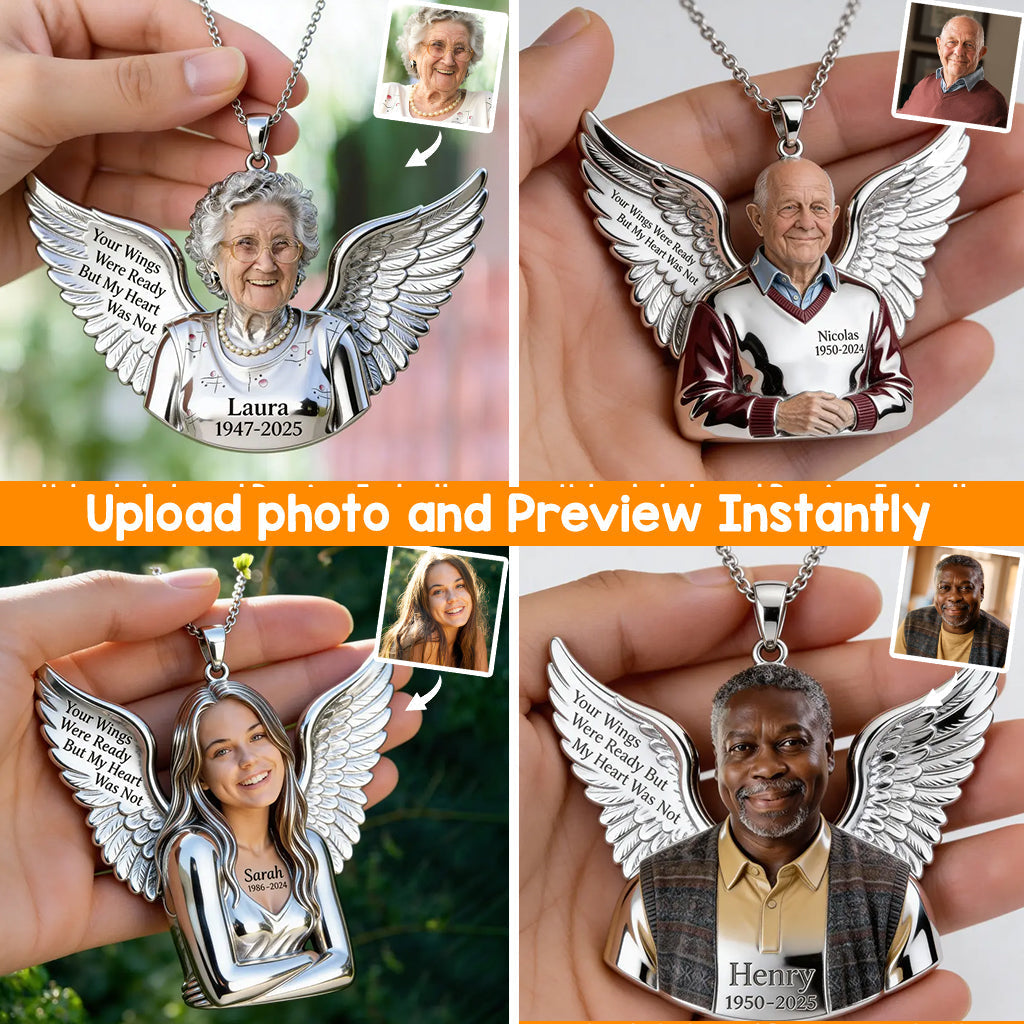 Personalized Memorial Middle-Aged Latino Man Metal Pendant Necklace Gift for Dad Husband