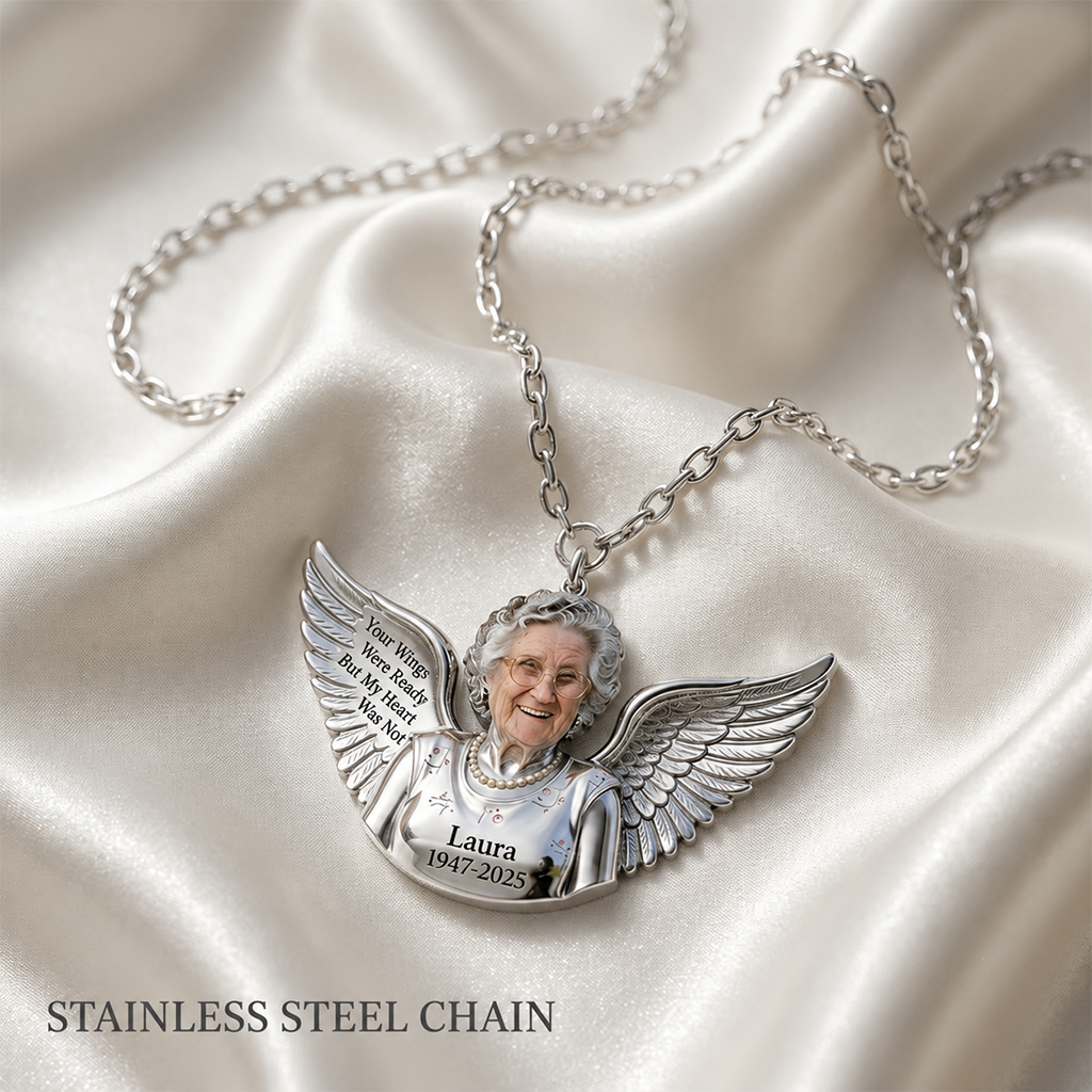 Personalized Memorial Middle-Aged Latino Man Metal Pendant Necklace Gift for Dad Husband