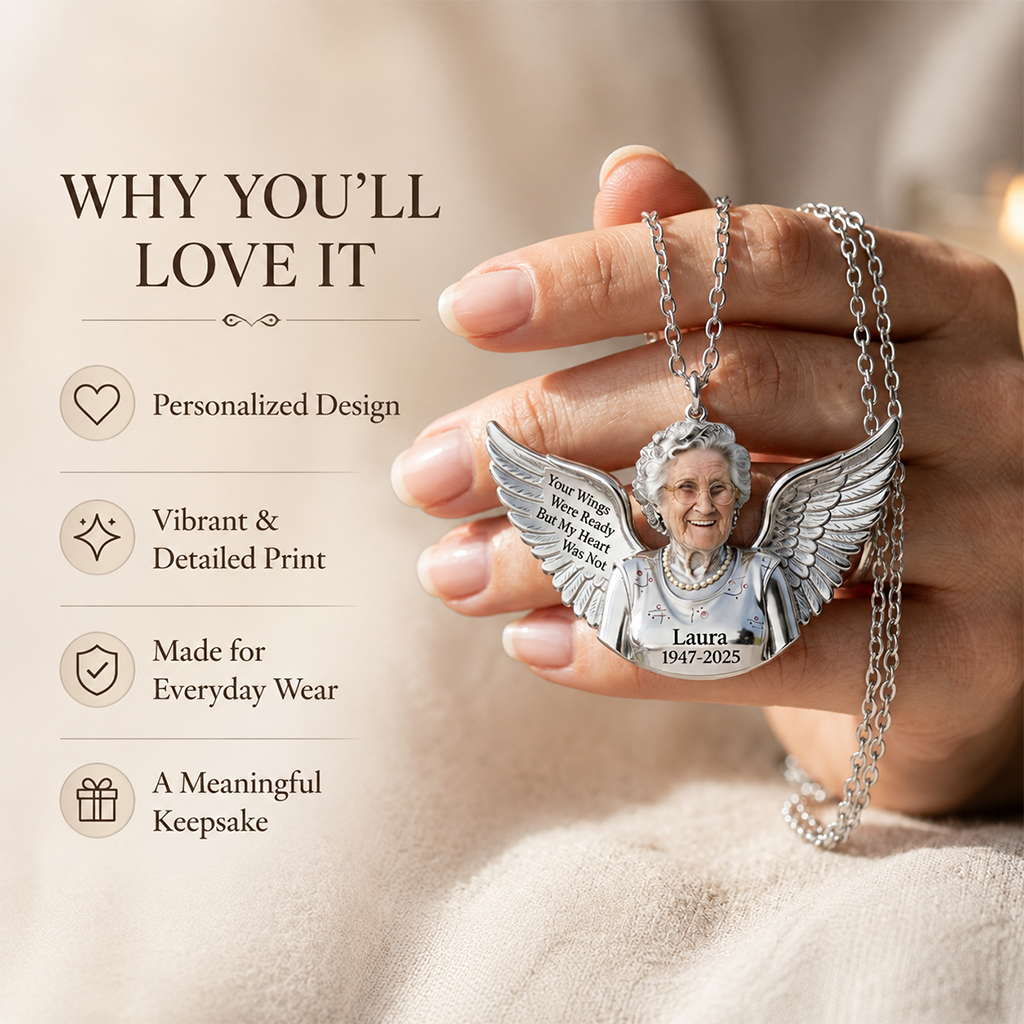 Personalized Little Girl Memorial Pendant Necklace