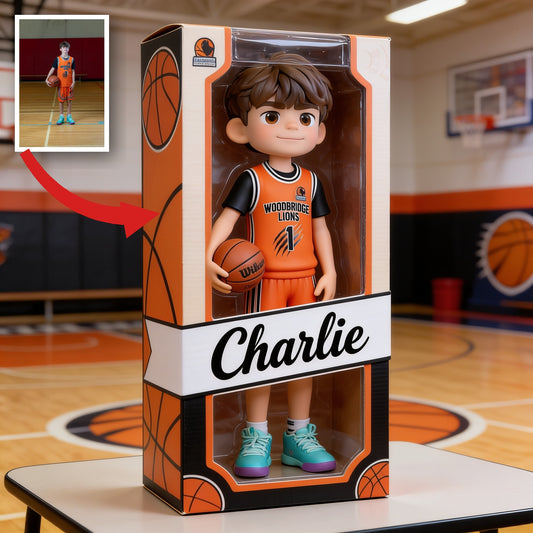 Personalized Latino Male Youth Basketball Player Shaped Acrylic Plaque Sports Gift