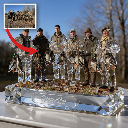 Plaque Acrylique Personnalisée pour Groupe de Chasse aux Canards