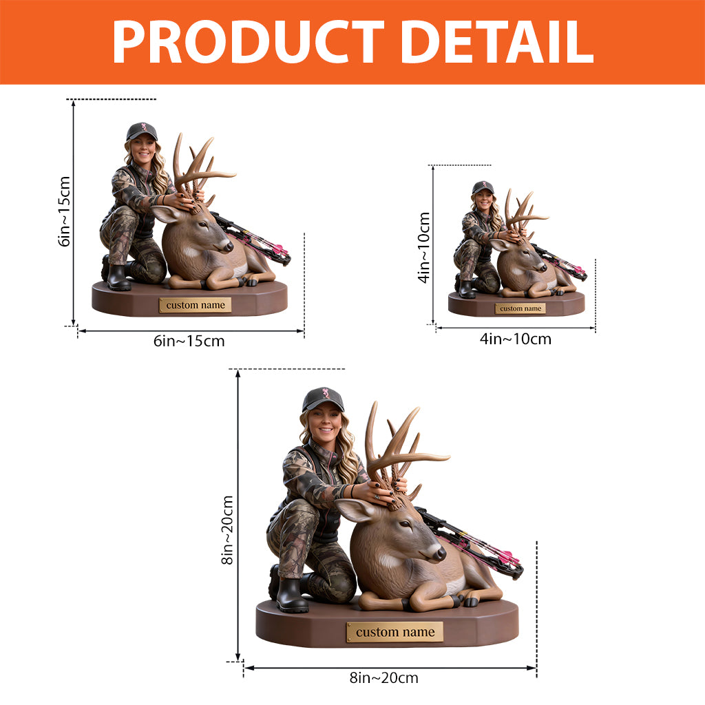 Personalized Hunting Family with Deer Custom Shaped Acrylic Plaque Hunting Gift