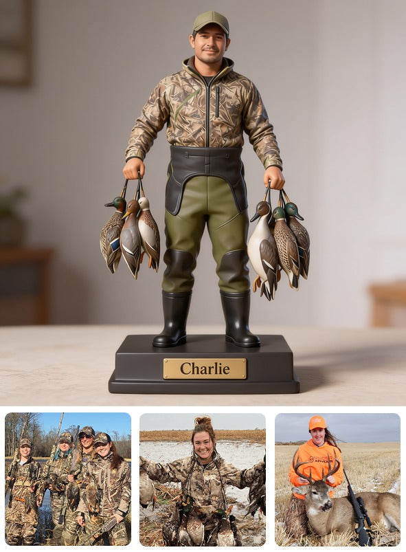 Personalized Latino Duck Hunter Custom Shaped Acrylic Plaque Hunting Gift