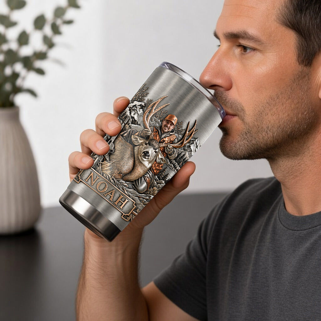 Personalized Latino Duck Hunter Tumbler, Duck Hunting Gift