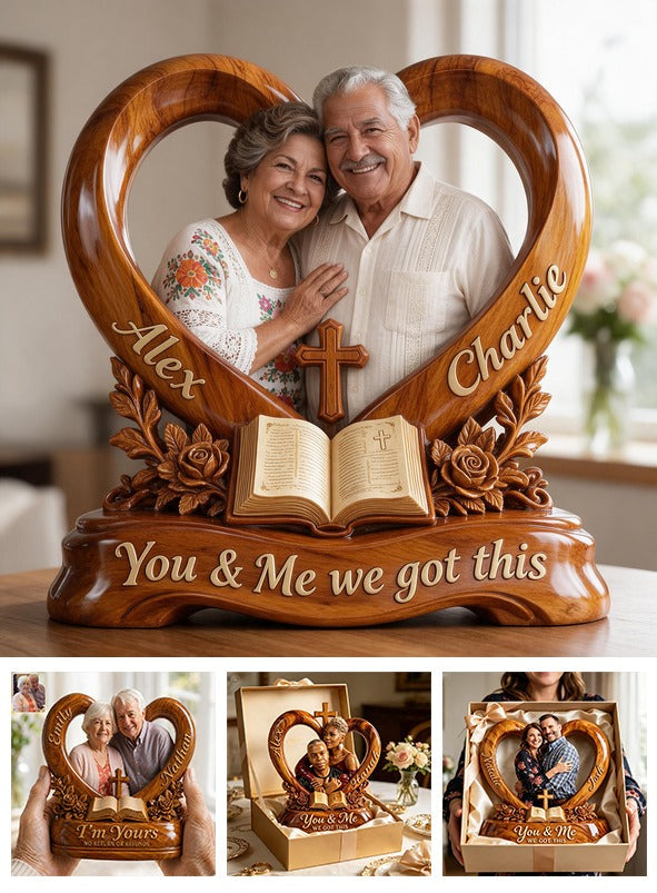 Personalized Custom Photo Older Latino Couple Acrylic Plaque Couple Keepsake