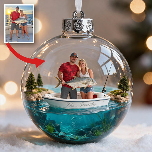Personalisierte Foto Weihnachtsangel Paar Ornament Geschenk