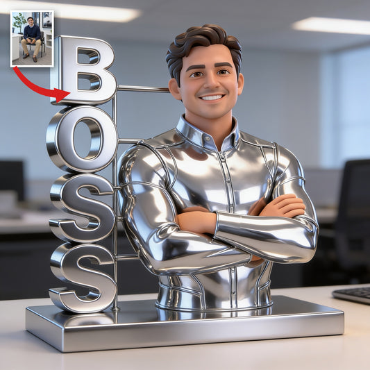Personalisierte Foto Latino Male Boss Acrylplakette für Bürodekoration