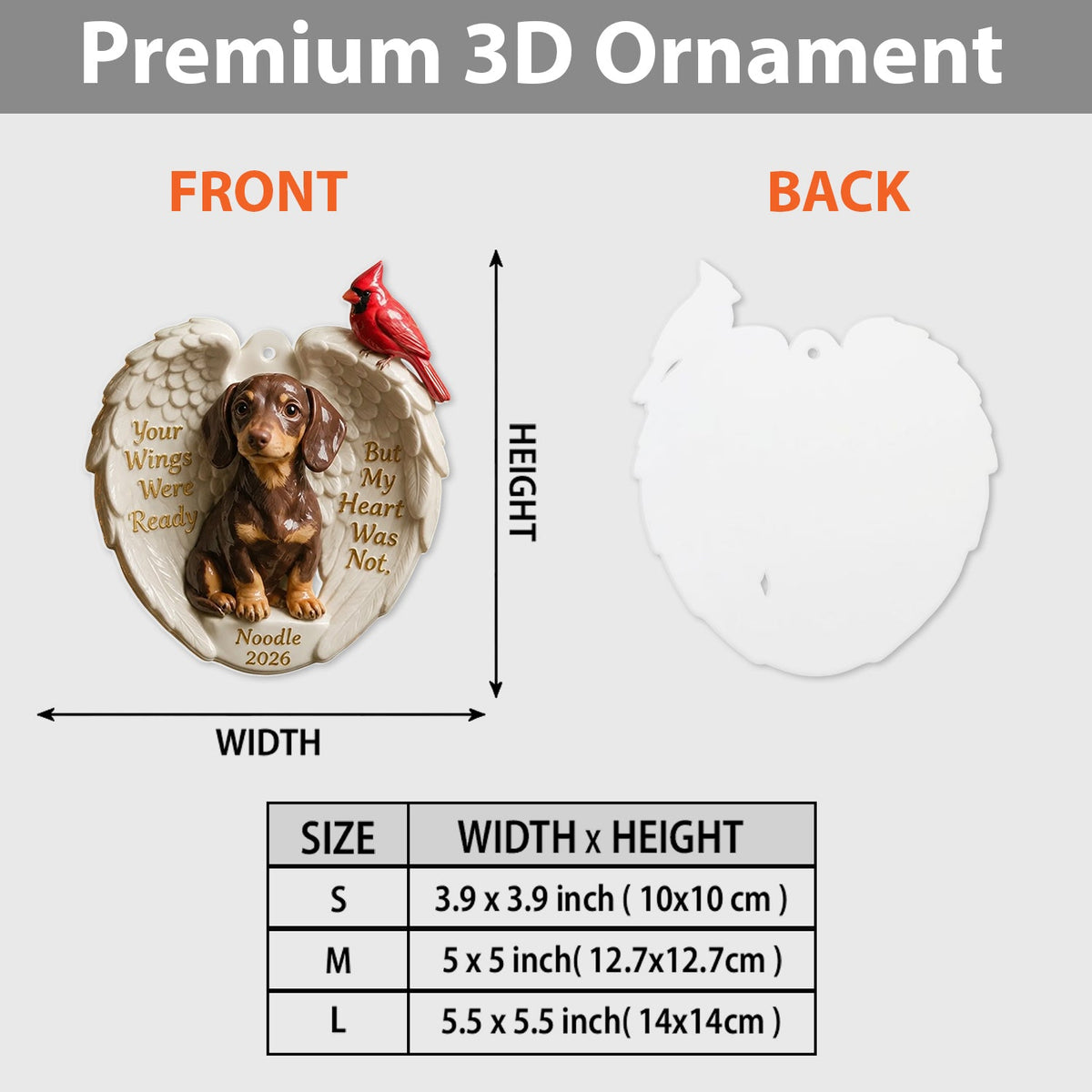 Personalized Custom Photo Fluffy Shih Tzu Memorial Ceramic Ornament Pet Keepsake