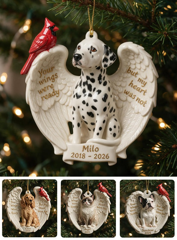 Personalized Custom Photo Christmas Dalmatian Memorial Ceramic Ornament 2018-2026 Pet Keepsake