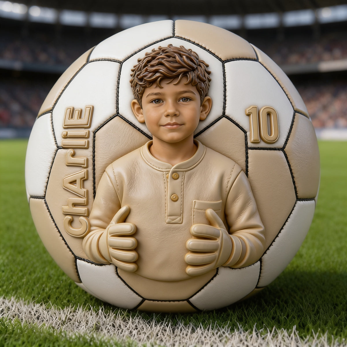 Personalized Birthday Latino Little Boy Soccer Ball Gift for Son Grandson