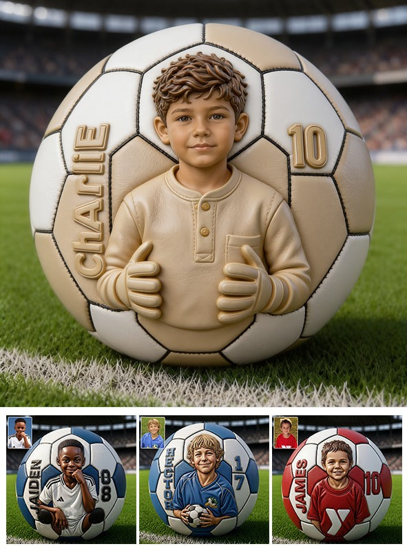 Personalized Birthday Latino Little Boy Soccer Ball Gift for Son Grandson