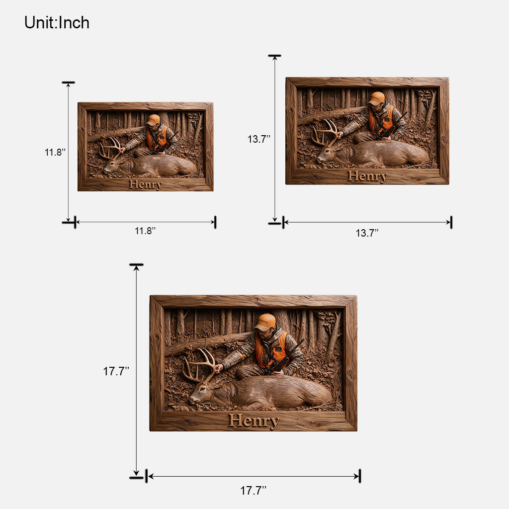 Personalized Custom Photo Latino Duck Hunter Shaped Wood Sign Hunting Wall Decor