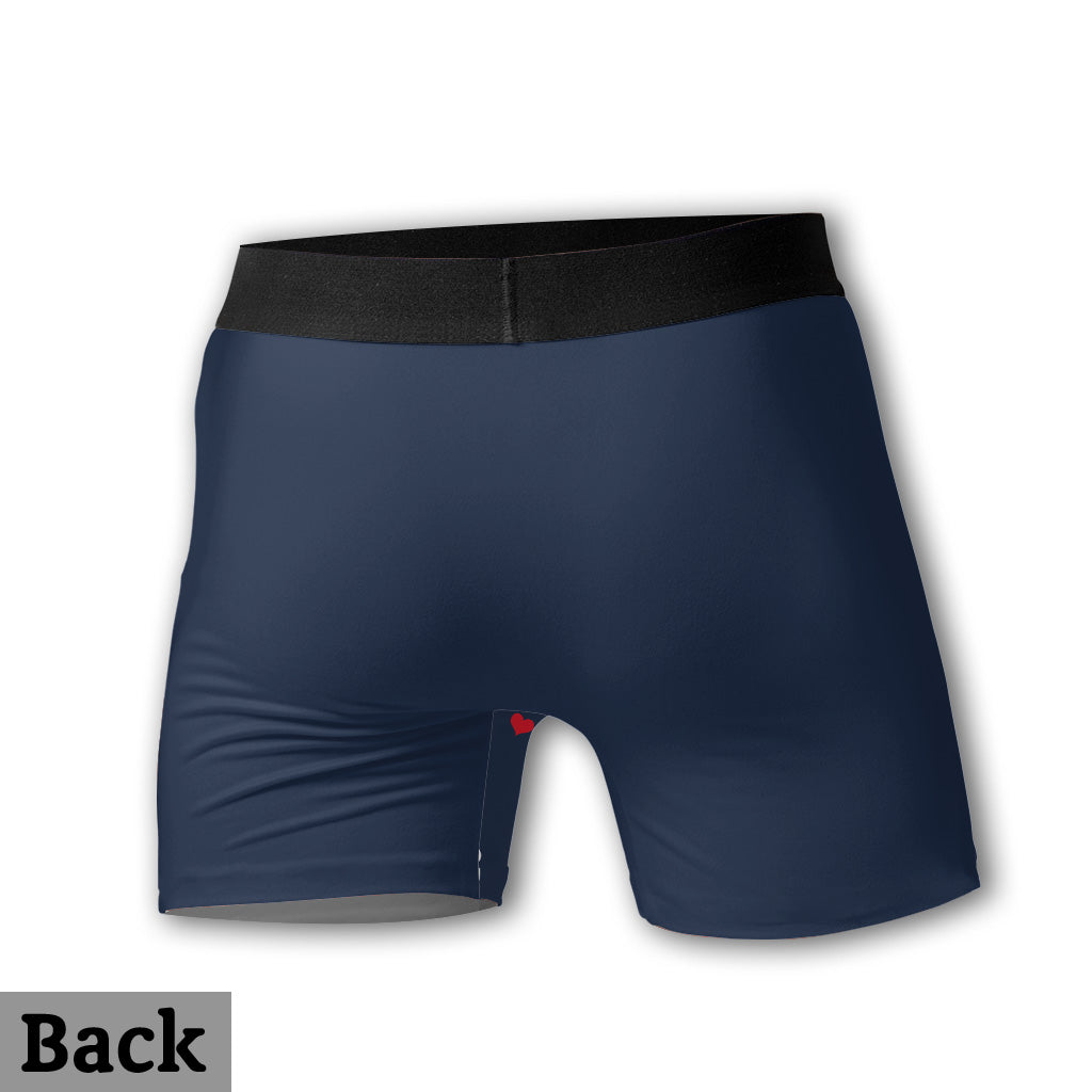 My Willy Go Hard - Personalized Couple Men Boxer Briefs