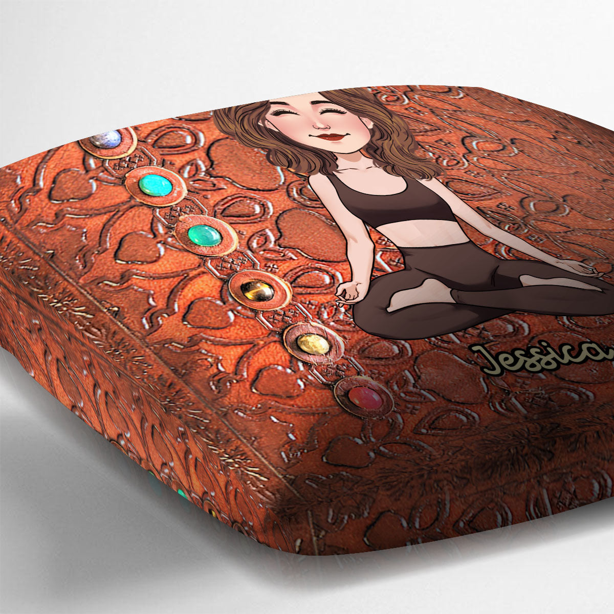 Namaste - Coussin décoratif de yoga personnalisé
