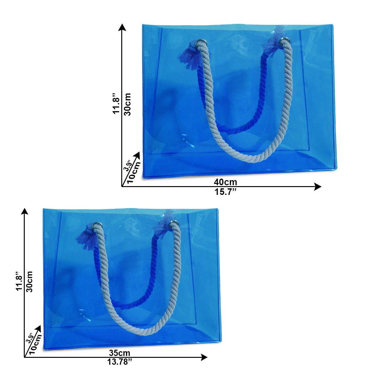 Important Yoga Stuff - Personalized Yoga Clear Tote Bag