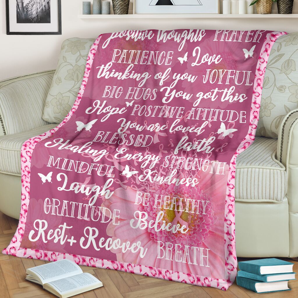 Brustkrebs-Krieger-Decke zur Sensibilisierung für Brustkrebs 0622