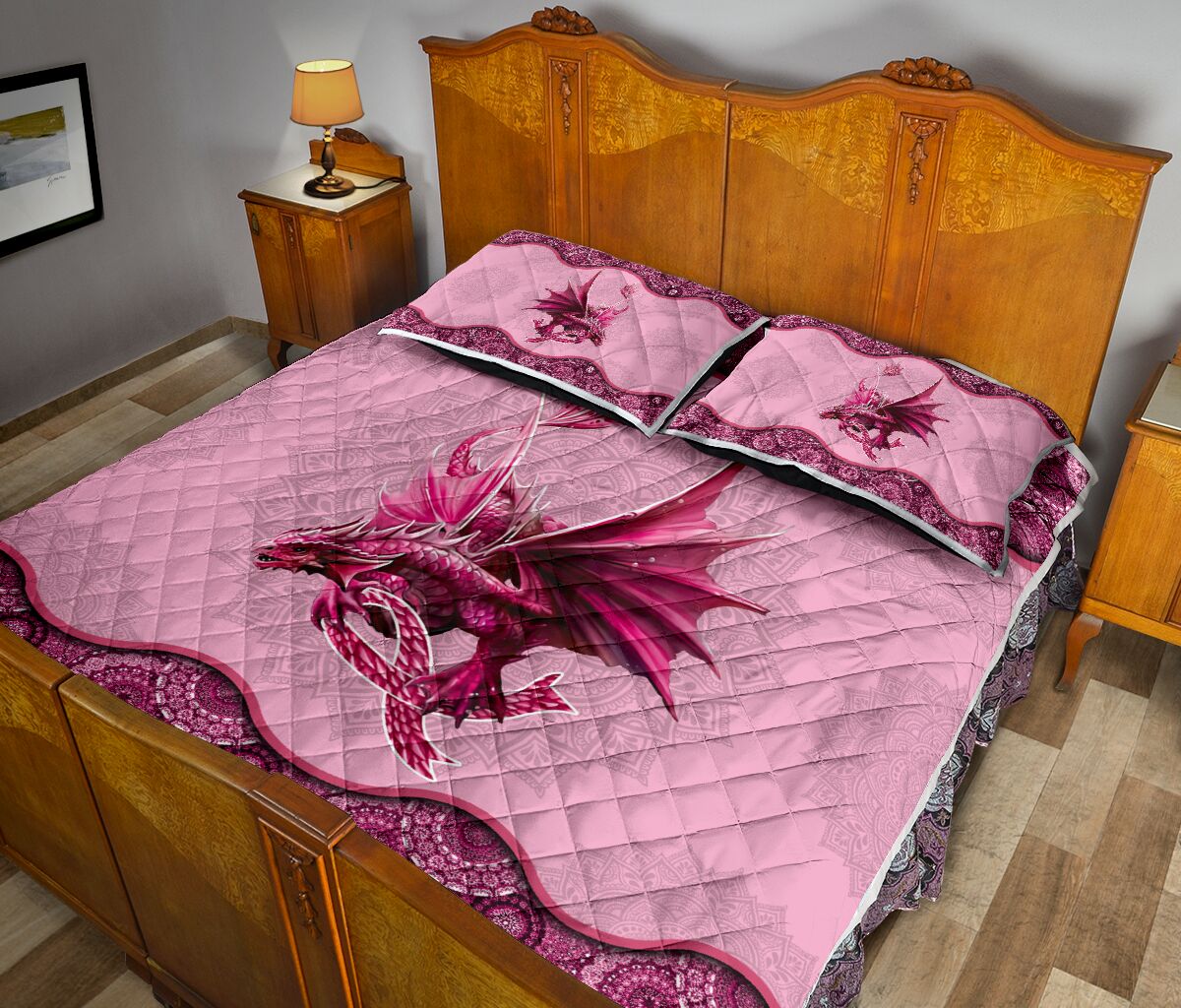 Breast Cancer Warrior Breast Cancer Awareness  Quilt Set 0622
