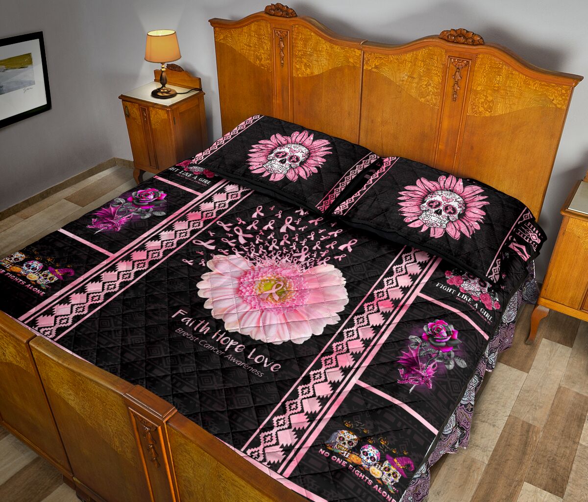 Quilt-Set „Fight Like A Girl“ zur Sensibilisierung für Brustkrebs 0622