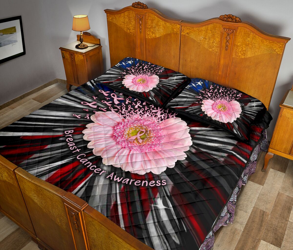 Quilt-Set zur Sensibilisierung für Brustkrebs 0622